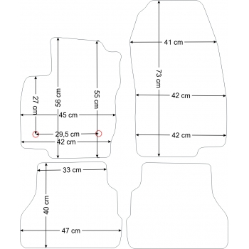 Dywaniki welurowe Ford B-Max 2012-2017r. - Jakość Diamond