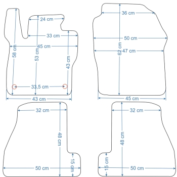 Dywaniki welurowe Ford Focus MK3 2011-2015r. - Jakość Diamond