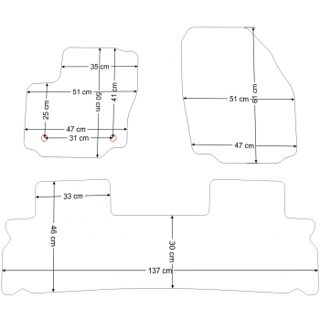 Ford Galaxy / Ford S-Max 2012-2015R.Dywaniki Welurowe RZ