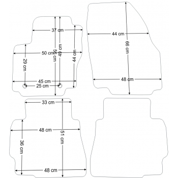 Ford Mondeo MK4 2007-2012 r. Dywaniki Welurowe RZ