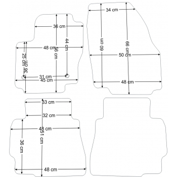 Dywaniki welurowe  Ford Mondeo MK4 FL 2012-2014r. - Jakość Diamond