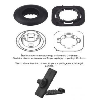 Honda Jazz 2008-2013 r. Dywaniki Welurowe RZ+Wkręty