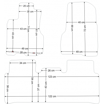 Honda CR-V 2002-2006r. Dywaniki welurowe - SILVER - kolory do wyboru.