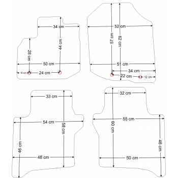 Dywaniki welurowe Honda City 2009-2013r. - Jakość Diamond