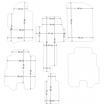 Dywaniki welurowe Honda FR-V 2004-2009r. Dywaniki welurowe - ECONOMY - kolory do wyboru.