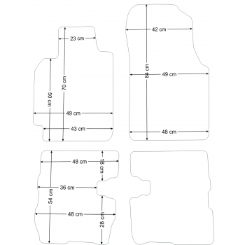 Honda HR-V 1999-2005r Dywaniki welurowe Gold czarne