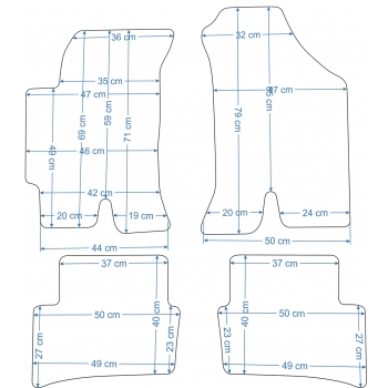Hyundai Coupé 2001-2006r. Dywaniki welurowe - ECONOMY - kolory do wyboru.