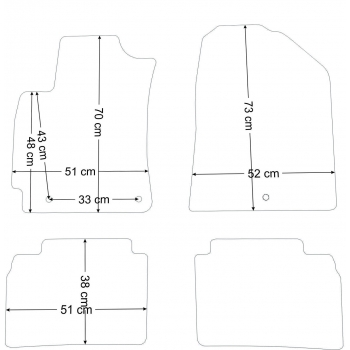 Dywaniki welurowe Hyundai Elantra od 2016r. - Jakość Diamond