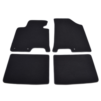 Hyundai i40 (2011–2019) – Czarne dywaniki samochodowe welurowe Gold PLUS – Standard