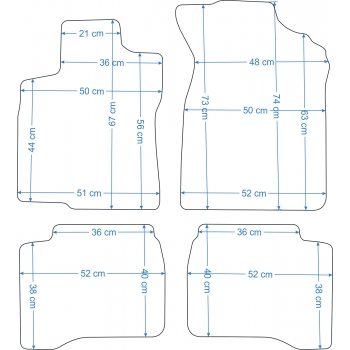Mazda 323 BA 1994-1998 r.Dywaniki Welurowe RZ
