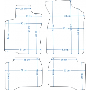 Mazda 323 BA 1994-1998 r.Dywaniki Welurowe RZ