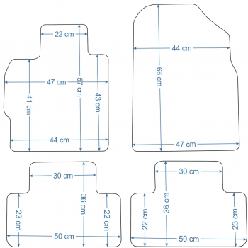 Mazda CX-7 2007-2009r. Dywaniki Welurowe RZ