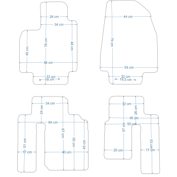 Dywaniki Mazda CX-7 Diesel 09-12r. ECONOMY -2055