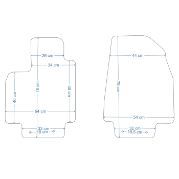 Mazda CX-9 2007-2015r. Dywaniki welurowe - PLATINUM - kolory do wyboru.