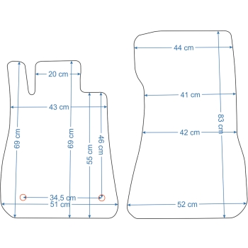 Mercedes C190 GT /GTS /GTC / GTR od 2015r. Dywaniki welurowe - LUX - kolory do wyboru.