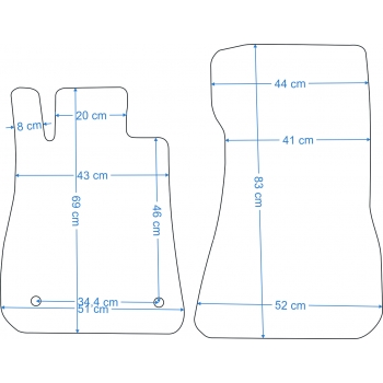 Dywaniki welurowe Mercedes C190 GT / GT S / GT C / GT R od 03/2015r. - Jakość Diamond