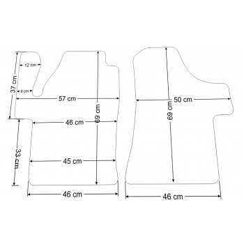 Mercedes Vito/Viano W639 2003-2019r.  Dywaniki Welurowe RZ