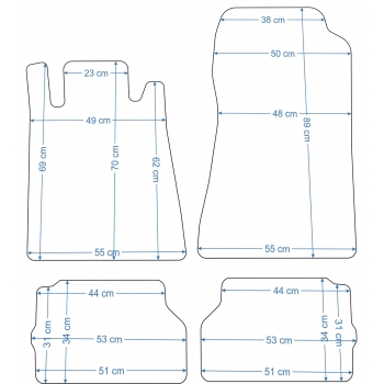 Dywaniki Mercedes ML W164 05-12r. ECONOMY -2105