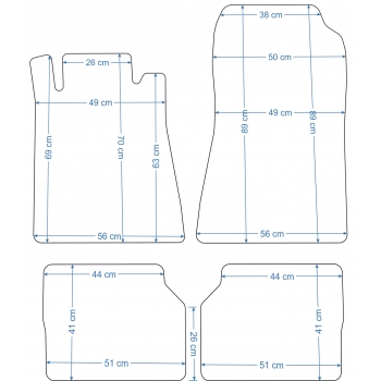 Dywaniki Mercedes ML W164 05-12r. ECONOMY -2105