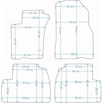 Mercedes W163 01-05r Czarne samochodowe dywaniki