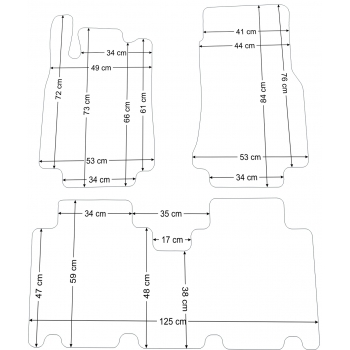 Dywaniki welurowe Mercedes A-klasa W168 Long 2001-2004r. - Jakość Diamond