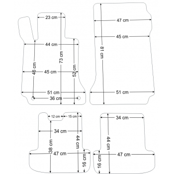 Dywaniki welurowe Mercedes W204 Coupe 2011-2015r. - Jakość Diamond