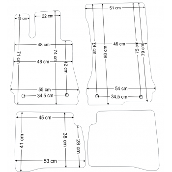 Dywaniki welurowe Mercedes S-klasa W221 2005-2013r. - Jakość Diamond