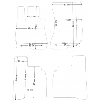 Dywaniki welurowe Mercedes S-klasa W221 Long 2005-2013r. - Jakość Diamond