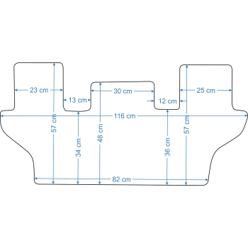 Dywaniki Mercedes ML W164 05-12r. ECONOMY -2105