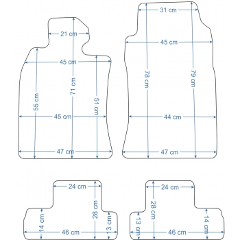 Mini Cooper Cabriolet R52 2004-2008r. Dywaniki welurowe - ECONOMY - kolory do wyboru.