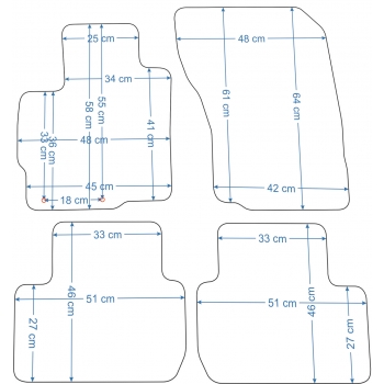 Dywaniki Mitsubishi Outlander 07-12r. ECONOMY -2153