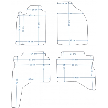 Mitsubishi Pajero Sport 1996-2008r. Dywaniki welurowe - ECONOMY - kolory do wyboru.