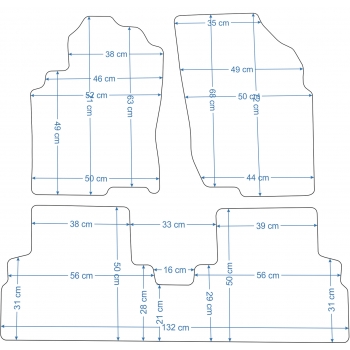 Nissan Almera Tino 2000-2006r. Dywaniki Welurowe RZ