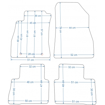 Dywaniki welurowe Economy do Nissana Juke 2010-2019r.