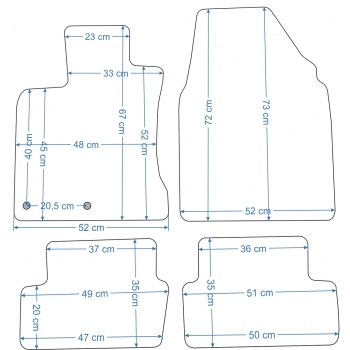 Dywaniki welurowe Nissan Qashqai J10 2007-2014r. - Jakość Diamond