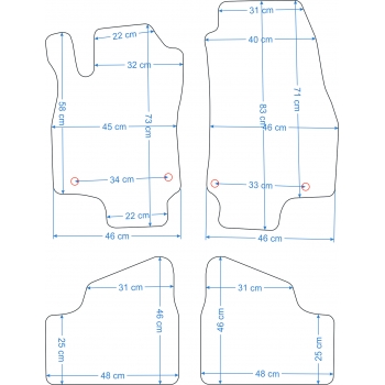 Opel Astra G 1998-2004r. Dywaniki welurowe - ECONOMY - kolory do wyboru.