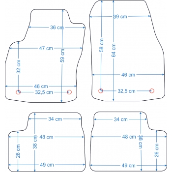 Opel Astra H Hatchback 2004-2009r. Dywaniki Welurowe RZ