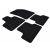 Opel Grandland X (2017–>) – Czarne dywaniki samochodowe welurowe Gold PLUS – Standard