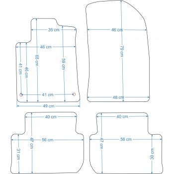 Dywaniki welurowe Peugeot 407 2004-2011r. - Jakość Diamond