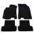 Renault Fluence (2009–2016) – Czarne dywaniki samochodowe welurowe Gold PLUS – Standard