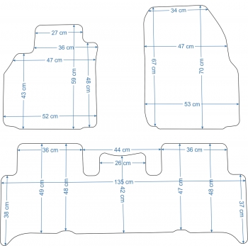Renault Scenic II 2003-2009r. Dywaniki Welurowe RZ