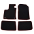 Renault Twingo II 2007-2014r. Dywaniki welurowe - LUX - kolory do wyboru.
