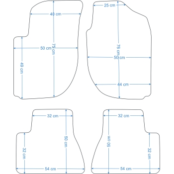 Land Rover Freelander 1998-2006r. Dywaniki welurowe - PLATINUM - kolory do wyboru.