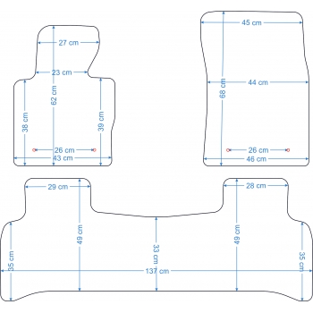 Land Rover Range Rover 2002-2012r Dywaniki Welurowe RZ