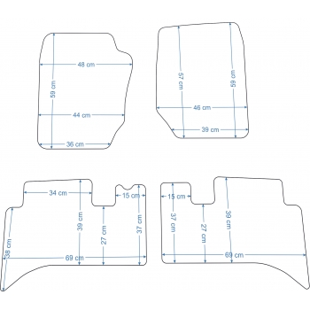 Land Rover Range Rover 95-01r Dywaniki Welurowe RZ