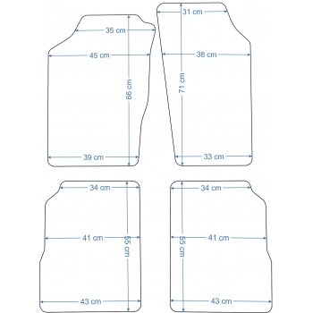 Dywaniki welurowe Saab 900 78-93r. ECONOMY -8197