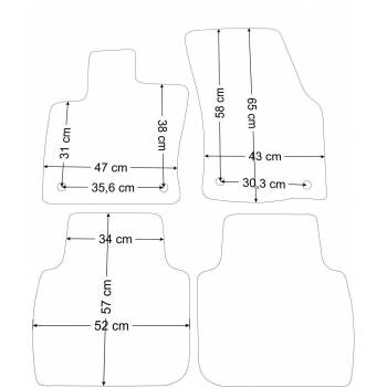 Dywaniki welurowe Skoda Kodiaq od 2017r. - Jakość Diamond