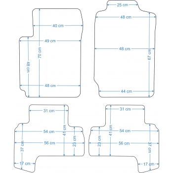 Suzuki Grand Vitara 3d 2005-2014r. Dywaniki welurowe - ECONOMY - kolory do wyboru.