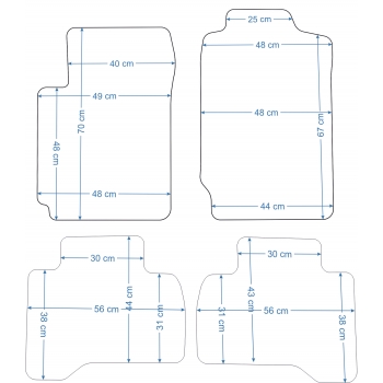 Suzuki Grand Vitara 5d 2005-2014r. Dywaniki welurowe - ECONOMY - kolory do wyboru.