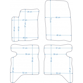 Suzuki Grand Vitara 5d 1998-2005r. Dywaniki welurowe - ECONOMY - kolory do wyboru.
